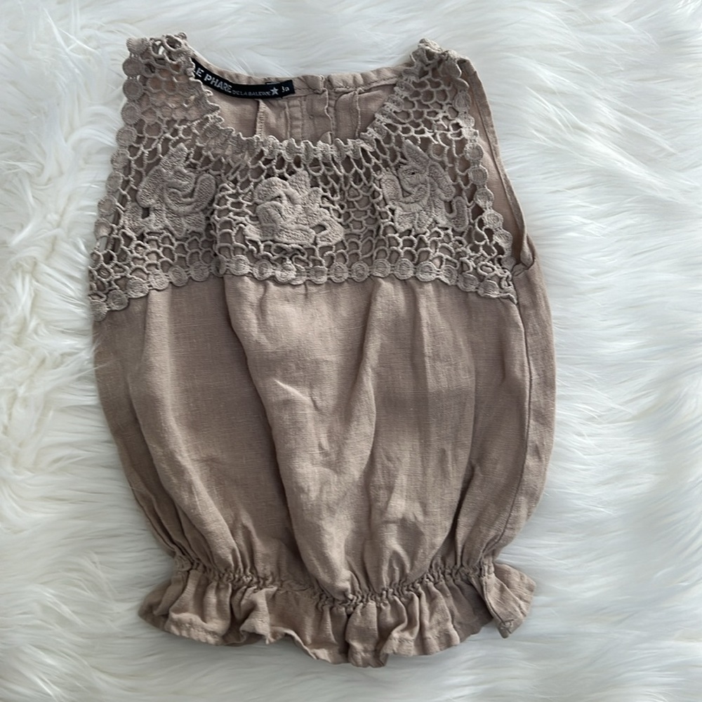 Le Phare De La Baleine linen blouse size 3